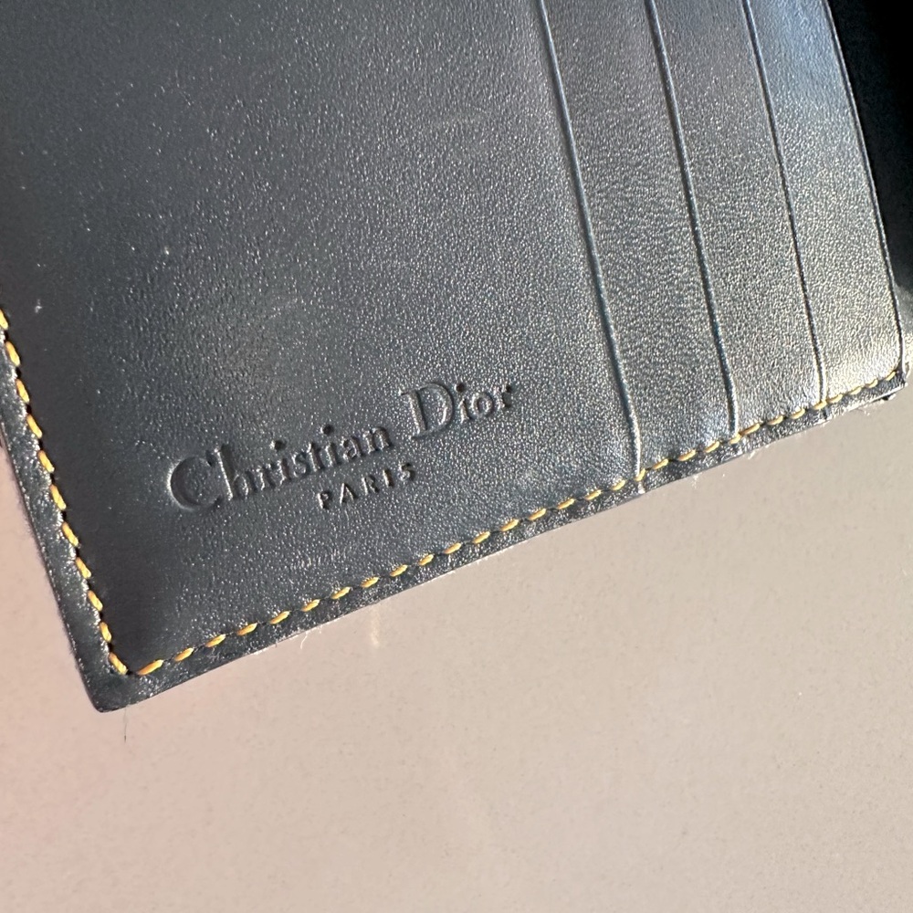AUTH Christian Dior Trotter Wallet Navy Blue - Picture 8 of 8